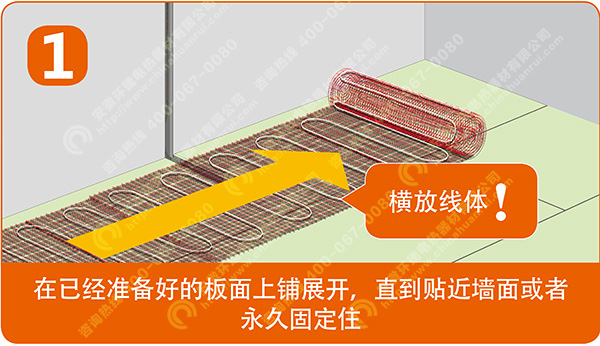 發熱地席安裝步驟1
