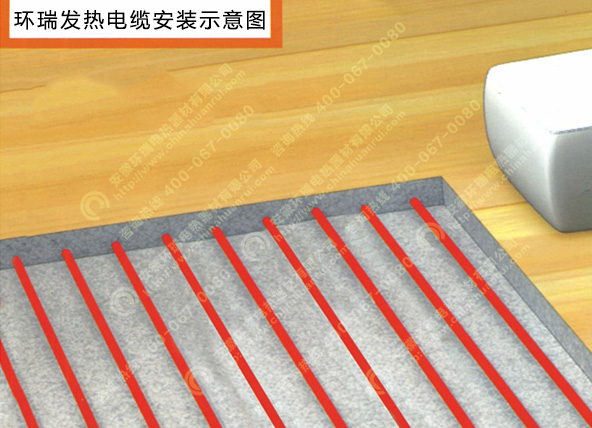 環瑞發熱電纜安裝示意圖