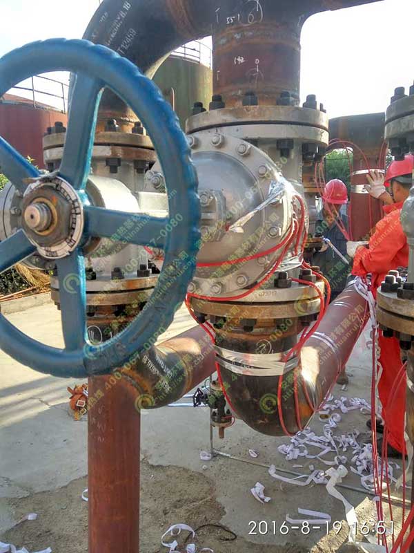 大慶煉化聚合物二廠熱風爐改造工藝瓦斯外網項目管道電伴熱保溫4