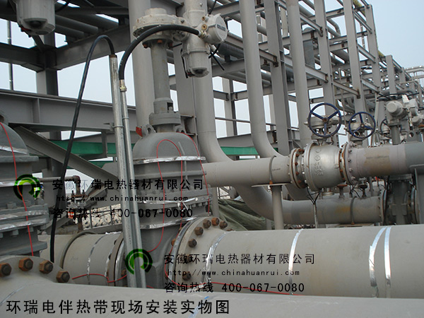 環瑞電伴熱帶現場安裝實物圖