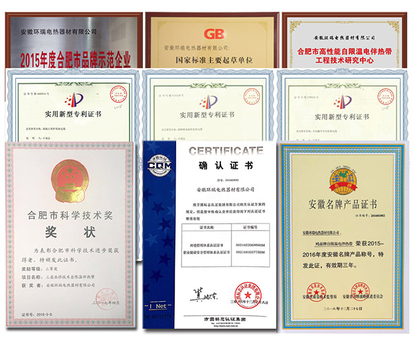環瑞榮譽資質